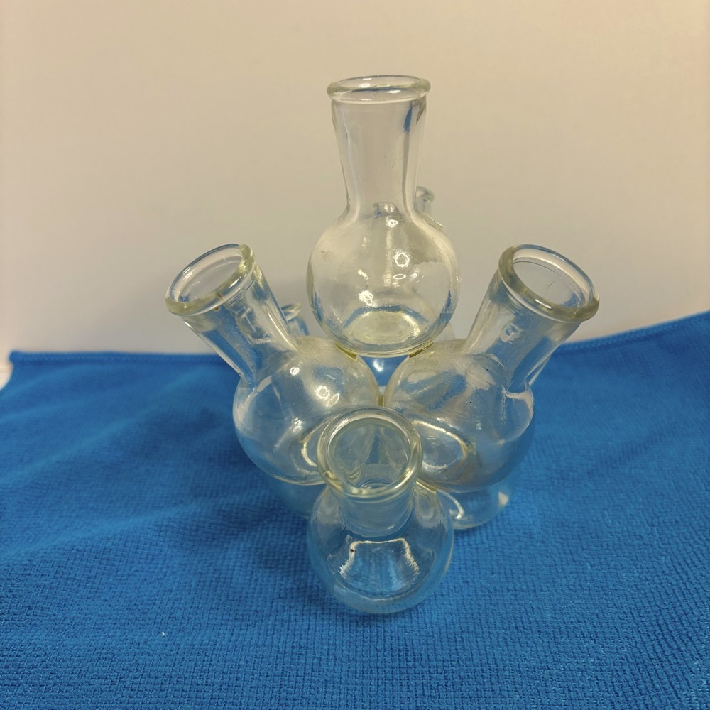 Elegant Clear Glass Vase Set